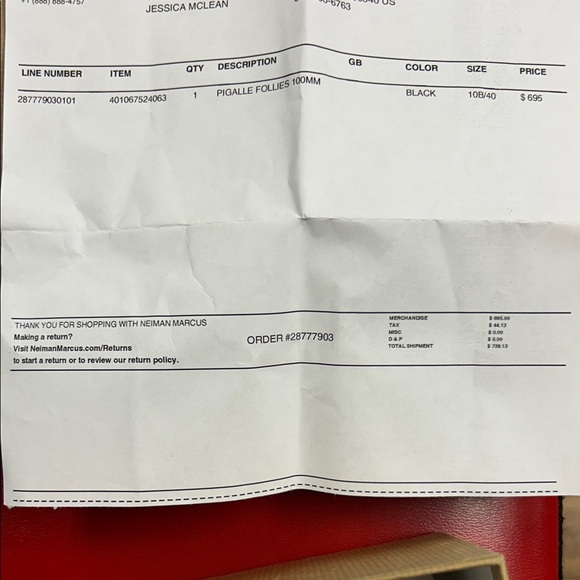 Christian Louboutin Pigalle Follies 100 Black Nappa Shiny - Picture 4 of 9